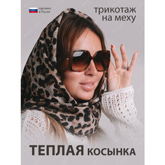 Платок Bright light acc для женщин,132х62 см, бежевый/черный
