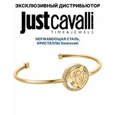 Браслет Just Cavalli, искусственный камень, кристаллы Swarovski, желтый
