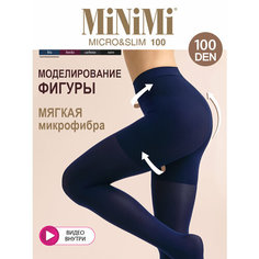 Колготки MiNiMi Micro&Slim, 100 den, размер 2, blu