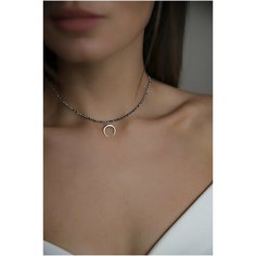 Чокер BLV Jewerly, длина 38 см, серебристый