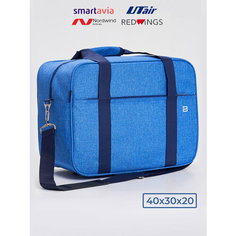 Сумка дорожная PobedaBags, 24 л, 30х30х20 см, ручная кладь, синий