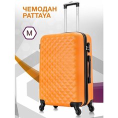 Чемодан Lcase Phatthaya, 59 л, размер M, оранжевый
