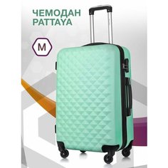 Чемодан Lcase Phatthaya, 74 л, размер M, мятный