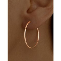 Серьги конго Ювелир Карат, красное золото, 585 проба, размер 27 мм, , золотой