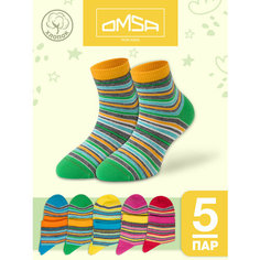 Носки Omsa 5 пар, размер 27/30, , мультиколор
