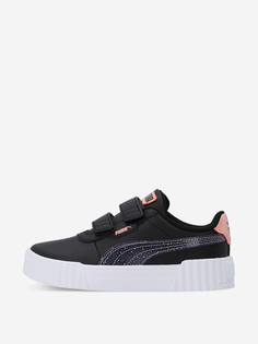 Кеды для девочек PUMA Carina 3.0 Blurry Dreams V Ps, Черный