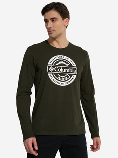 Лонгслив мужской Columbia Rockaway River Graphic Ls Tee, Зеленый