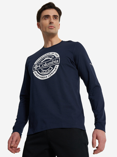 Лонгслив мужской Columbia Rockaway River Graphic Ls Tee, Синий