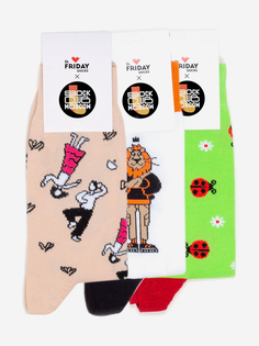 Комплект носков St.Friday Socks x Sock Club Moscow - Парки - Три пары носков, Бежевый