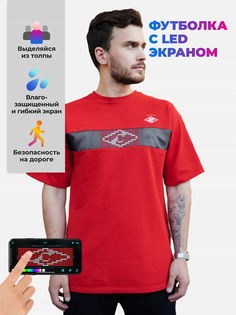 Футболка CYBERPIX Cyber-T FCSM красная для фанатов футбольного клуба "Спартак-Москва", Красный