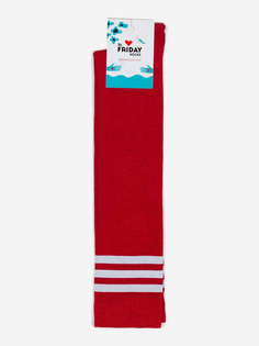 Гольфы с полосками St.Friday Socks - Классические - Красные, Красный