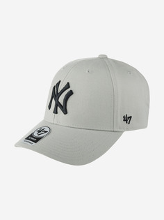 Бейсболка 47 BRAND B-MVP17WBV-GY New York Yankees MLB (серый), Серый 47