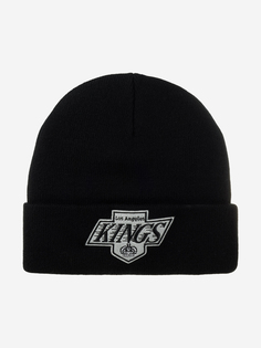 Шапка с отворотом MITCHELL NESS EU175-TEAMTALK-BLK Los Angeles Kings NHL (черный), Черный Mitchell&Ness