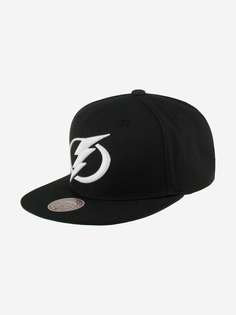 Бейсболка MITCHELL NESS HHSS6743-TBLYYPPPBLCK Tampa Bay Lightning NHL (черный), Черный Mitchell&Ness