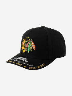 Бейсболка MITCHELL NESS HHSS6564-CBHYYPPPBLCK Chicago Blackhawks NHL (черный), Черный Mitchell&Ness