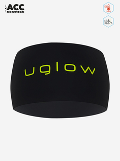 ПОВЯЗКА RUN HEADBAND | BLACK YELLOW, Черный Uglow