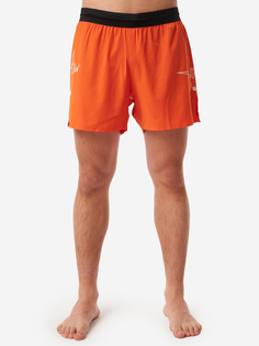 ШОРТЫ С ПОЯСОМ МУЖСКИЕ ELEVATE SHORT 5 | ORANGE, Оранжевый Uglow