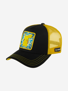 Бейсболка с сеточкой CAPSLAB CL/PKM5/1/CT/THU Pokemon Pikachu (черный), Черный Capslab®