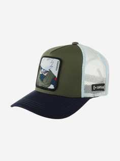 Бейсболка с сеточкой CAPSLAB CL/NS/3/KAK1 Junior Naruto Kakashi (оливковый), Мультицвет Capslab®