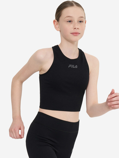 Спортивный топ бра для девочек FILA, Черный