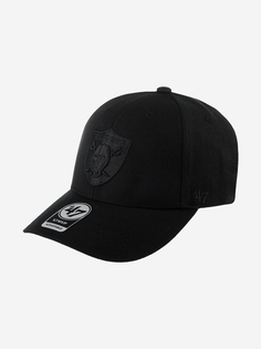 Бейсболка 47 BRAND F-MVP23WBV-BKB Las Vegas Raiders NFL (черный), Черный 47