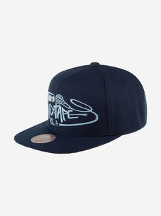 Бейсболка с прямым козырьком MITCHELL NESS HHSS7476-CLBYYPPPBLUE And 1 (синий), Синий Mitchell&Ness