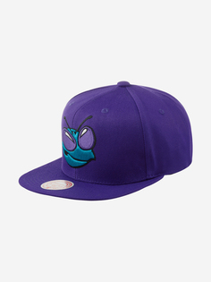 Бейсболка с прямым козырьком MITCHELL NESS 6HSSSH20054-CHOPURP Charlotte Hornets NBA (фиолетовый), Фиолетовый Mitchell&Ness
