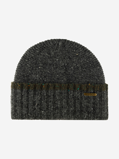 Шапка с отворотом STETSON 8599391 BEANIE DONEGAL WOOL (серый), Серый