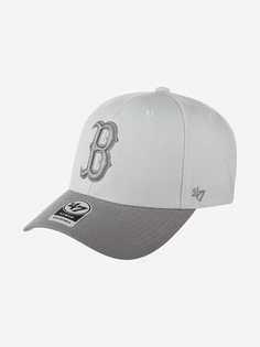 Бейсболка 47 BRAND B-MVPTT02WBV Boston Red Sox MLB (серый), Серый 47
