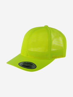 Бейсболка с сеточкой FLEXFIT 6360 (зеленый), Зеленый