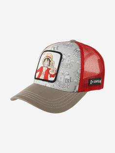 Бейсболка с сеточкой CAPSLAB CL/OP1/3/LUF1 Junior One Piece Luffy (серый), Серый Capslab®