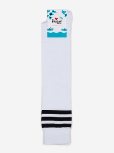 Гольфы с полосками St.Friday Socks - Классические - Белые, Белый