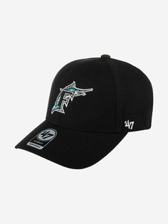 Бейсболка 47 BRAND BCWS-SUMVP28WBP-BK03 Miami Marlins MLB (черный), Черный 47