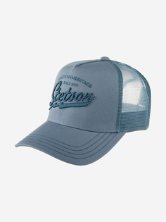 Бейсболка с сеточкой STETSON 7751171 TRUCKER CAP AMERICAN HERITAGE CLASSIC (голубой), Голубой