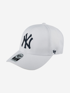 Бейсболка 47 BRAND B-MVP17WBV-WHF New York Yankees MLB (белый), Белый 47