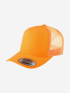 Бейсболка с сеточкой FLEXFIT 6506NT (оранжевый), Оранжевый