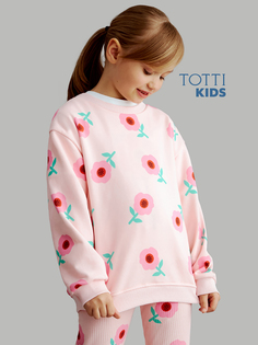 Свитшот с цветочным принтом для девочек TOTTI KIDS, Розовый
