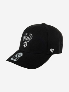 Бейсболка 47 BRAND K-MVP13WBV-BKD Milwaukee Bucks NBA (черный), Черный 47