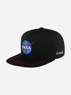 Бейсболка с прямым козырьком CAPSLAB CL/NASA/1/US2 NASA (черный), Черный Capslab®