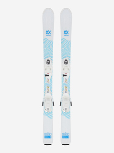 Горные лыжи детские Volkl Flair + крепления 4.5 vMotion, Белый