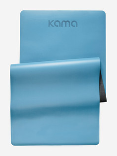 Коврик для йоги и фитнеса Каучук полиуретан/ Nonslip/ Kama/ синий, Синий