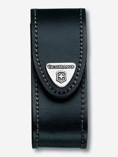 Чехол Victorinox для ножей 91 мм, 2-4 уровня, кожаный, Черный