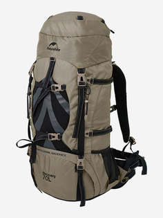 Туристический рюкзак Naturehike Discovery 70+5 L коричневый новая версия, Черный