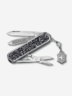 Нож складной Victorinox Classic Brilliant Crystal, 58 мм, 5 функций, Черный