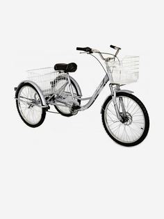 Трехколесный велосипед для взрослых Izh-Bike (Иж-Байк) Фермер 24", Серебряный