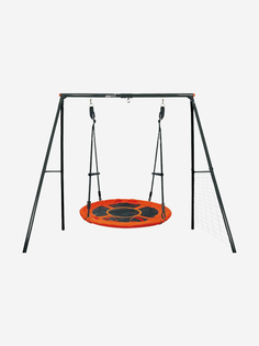 Качели уличные с воротами UNIX Kids 100 см Orange, Оранжевый