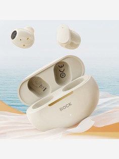 Беспроводные наушники Rock EB900 TWS Earphones Бежевые, Бежевый