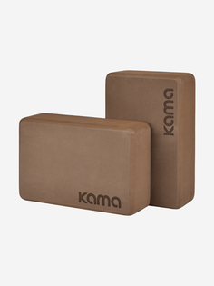 Блоки для йоги и фитнеса/ Kama/ коричневый, Коричневый
