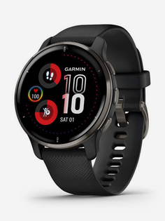 Спортивные наручные часы Garmin Venu 2 Plus Black Slate,