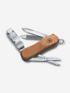 Нож складной Victorinox Classic Nail Clip Wood 580, 65 мм, 6 функций, Коричневый